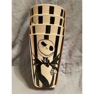 NEW Set of 4 Disney The Nightmare Before Christmas Jack Skellington Bamboo Cups
